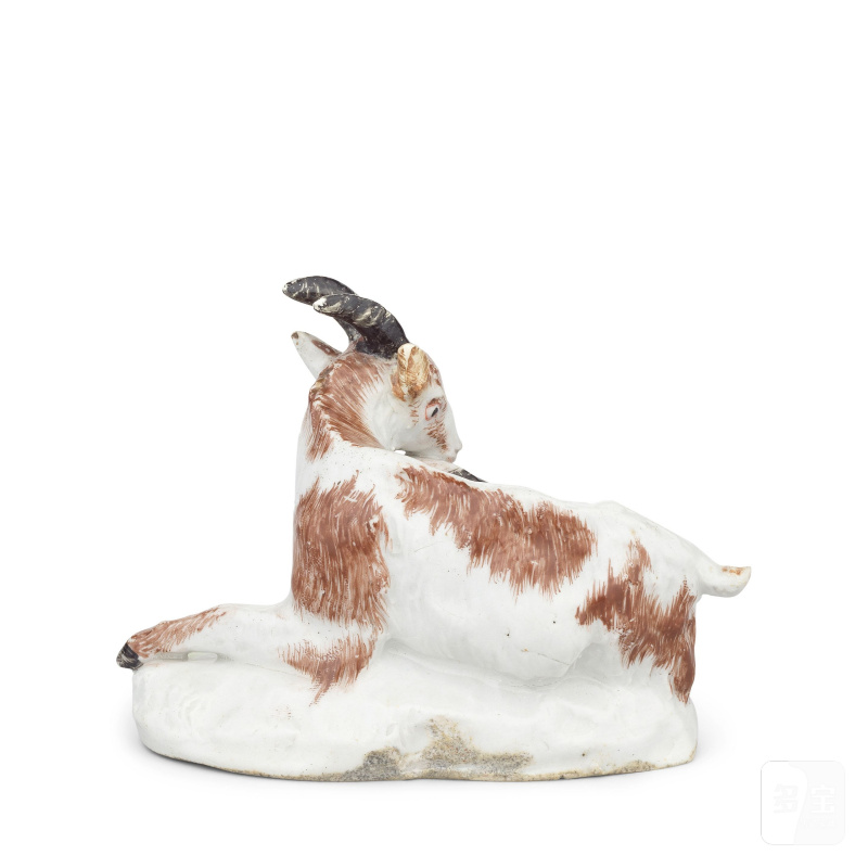 An early Bow group of a nanny goat and kid, circa 1752-54 - 图2